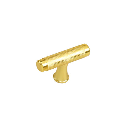 6-1/4 Inch(C-C) Knurled Texture Drawer Pulls Gold Cabinet Handles(Hole Centers: 160mm)