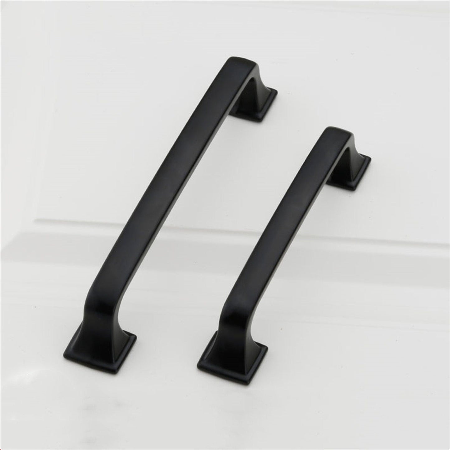 3.75 Inch Matte Black Cabinet Handles for Bathroom, Wardrobe, Bedroom