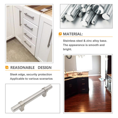 Brushed Nickel Drawer Pulls Kitchen Cabinet Handles - Round Shape Series - Hole Centers(Single Hole, 3",3.5,3.75,4",5",6.25",7.5",8.8",10")