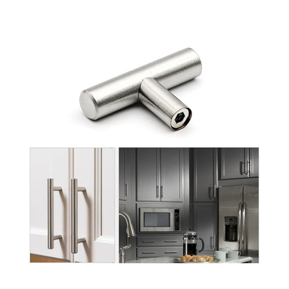 2 Inch Cabinet Knobs Brushed Nickel Drawer Knobs(Single Hole, Hole Centers)