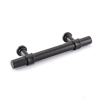 3 Inch Hole Center Cabinet Handles Pulls for Kitchen Stainless Steel Matte Black Drawer Pulls ( 5" Length ）