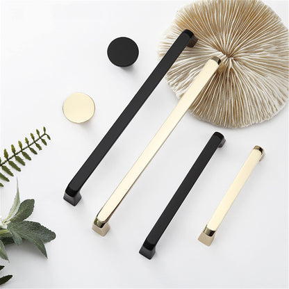 Matte Black Cabinet Handles, Modern Zinc Alloy Cabinet Pulls For Kitchen Cupboard Door, Bedroom Dresser Drawer, Bathroom Furniture Hardware