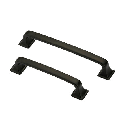 3.75 Inch Matte Black Cabinet Handles for Bathroom, Wardrobe, Bedroom