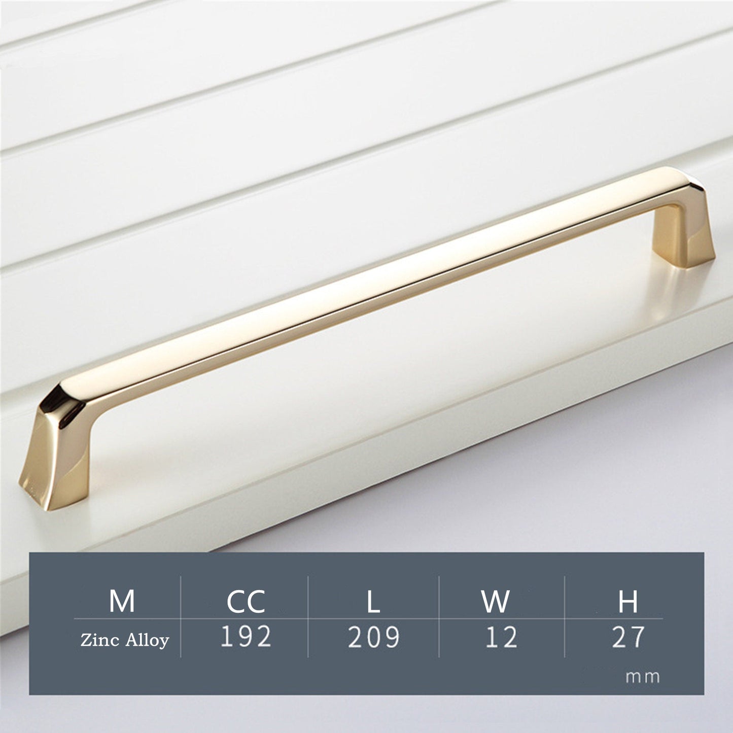 Gold Cabinet Handles，Modern Zinc Alloy Brushed Gold Cabinet Pulls For Cupboard Door, Dresser Drawer, Wardrobe Hardware