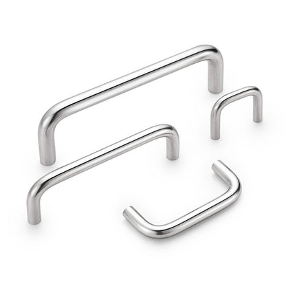 Modern Brushed Nickel Drawer Pulls Kitchen Cabinet Handles - Arch Cabinet Pulls Series - Hole Centers(3.75"/96mm , 5"/128mm, 6.25"/160mm)