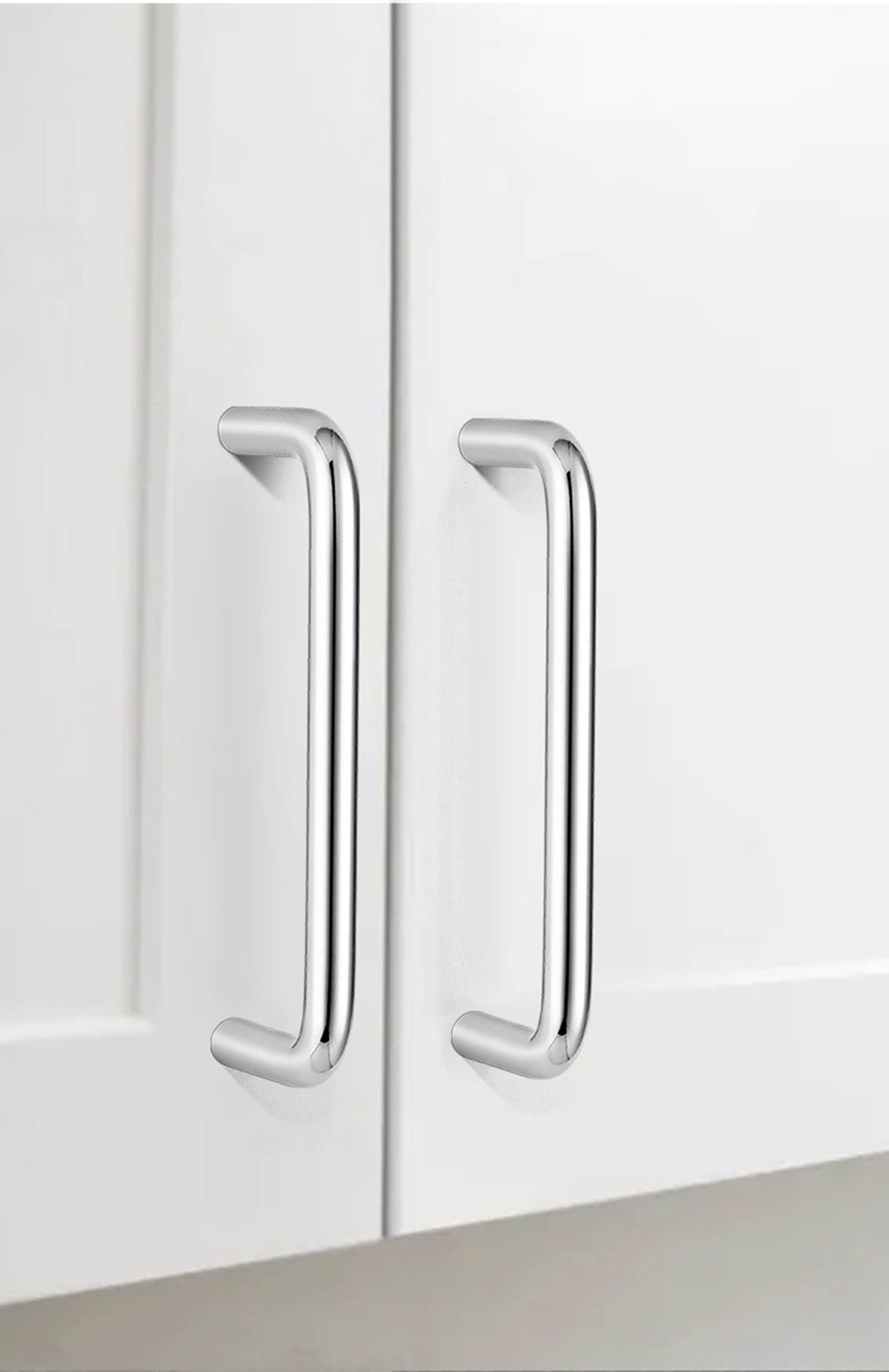 Modern Brushed Nickel Drawer Pulls Kitchen Cabinet Handles - Arch Cabinet Pulls Series - Hole Centers(3.75"/96mm , 5"/128mm, 6.25"/160mm)