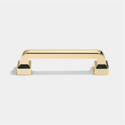 Brushed Cabinet Pulls Gold Drawer Pulls，Zinc Alloy Drawer Pull Handle For Dresser Drawers Bathroom Cabinet Hardware(Swiss Gold)