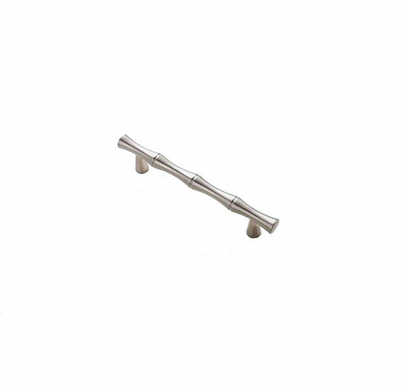 50 Pack 3.75 inch(Center To Center) Bamboo Shape Cabinet Handles (3.75"/96mm，Brushed Nickel)